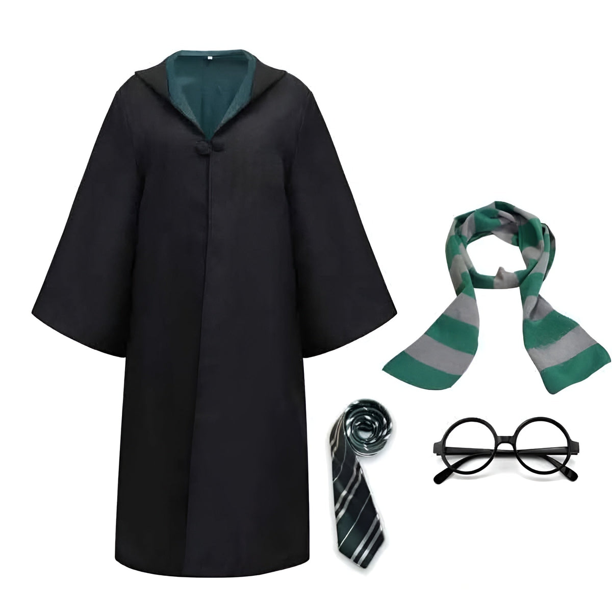 Halloween Wizard Costume Robe and Cloak with Hooded Design for Cosplay Party Outfit - Image 6