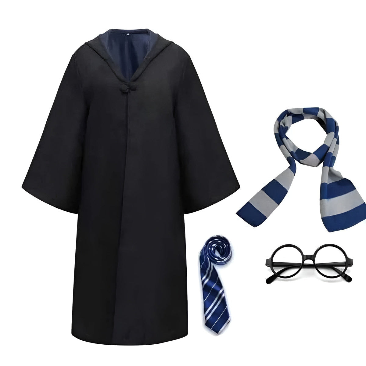 Halloween Wizard Costume Robe and Cloak with Hooded Design for Cosplay Party Outfit - Image 8
