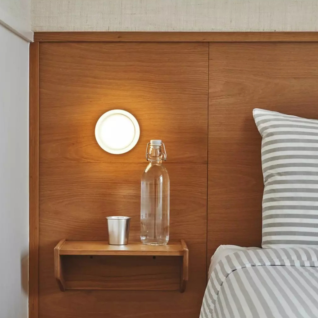 Hallway Wall Sconce Light LED Acrylic Flush Mount Round Bedside Minimalist - Image 2