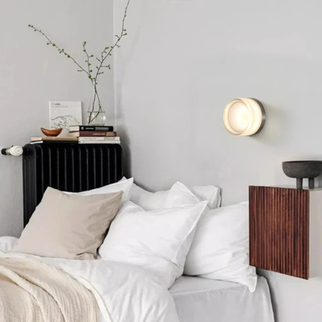 Hallway Wall Sconce Light LED Acrylic Flush Mount Round Bedside Minimalist - Image 3