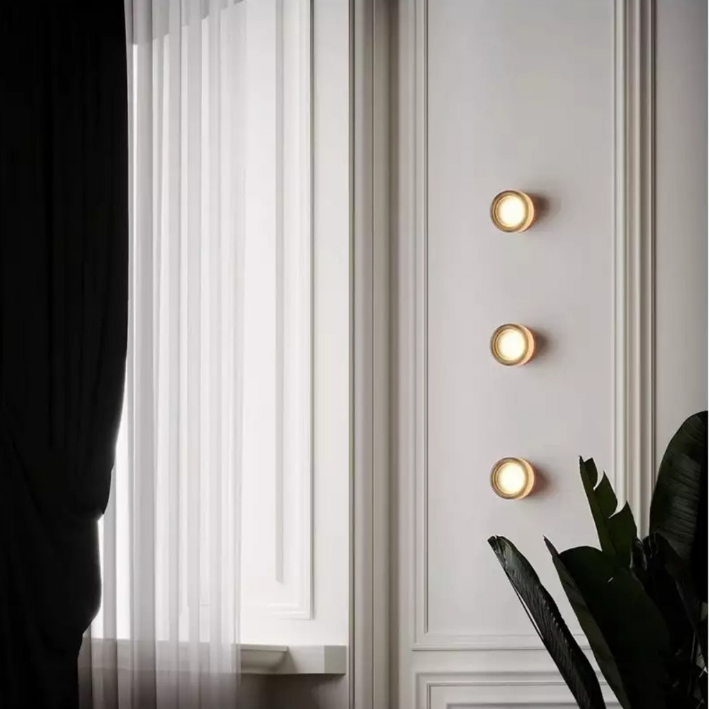 Hallway Wall Sconce Light LED Acrylic Flush Mount Round Bedside Minimalist - Image 4