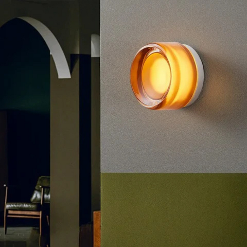 Hallway Wall Sconce Light LED Acrylic Flush Mount Round Bedside Minimalist - Image 6
