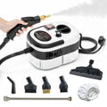 Handheld Portable Steam Cleaner for Rug and Tile Grout with Brass Nozzle and Brush Attachments - Image 2