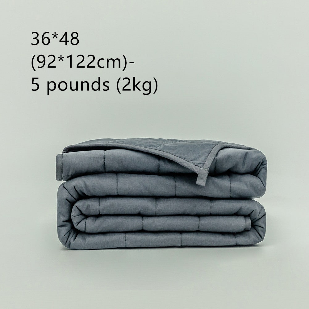 Heated and Cooling Weighted Blanket with Quilted Cotton and Corner Loops Throw - Image 1