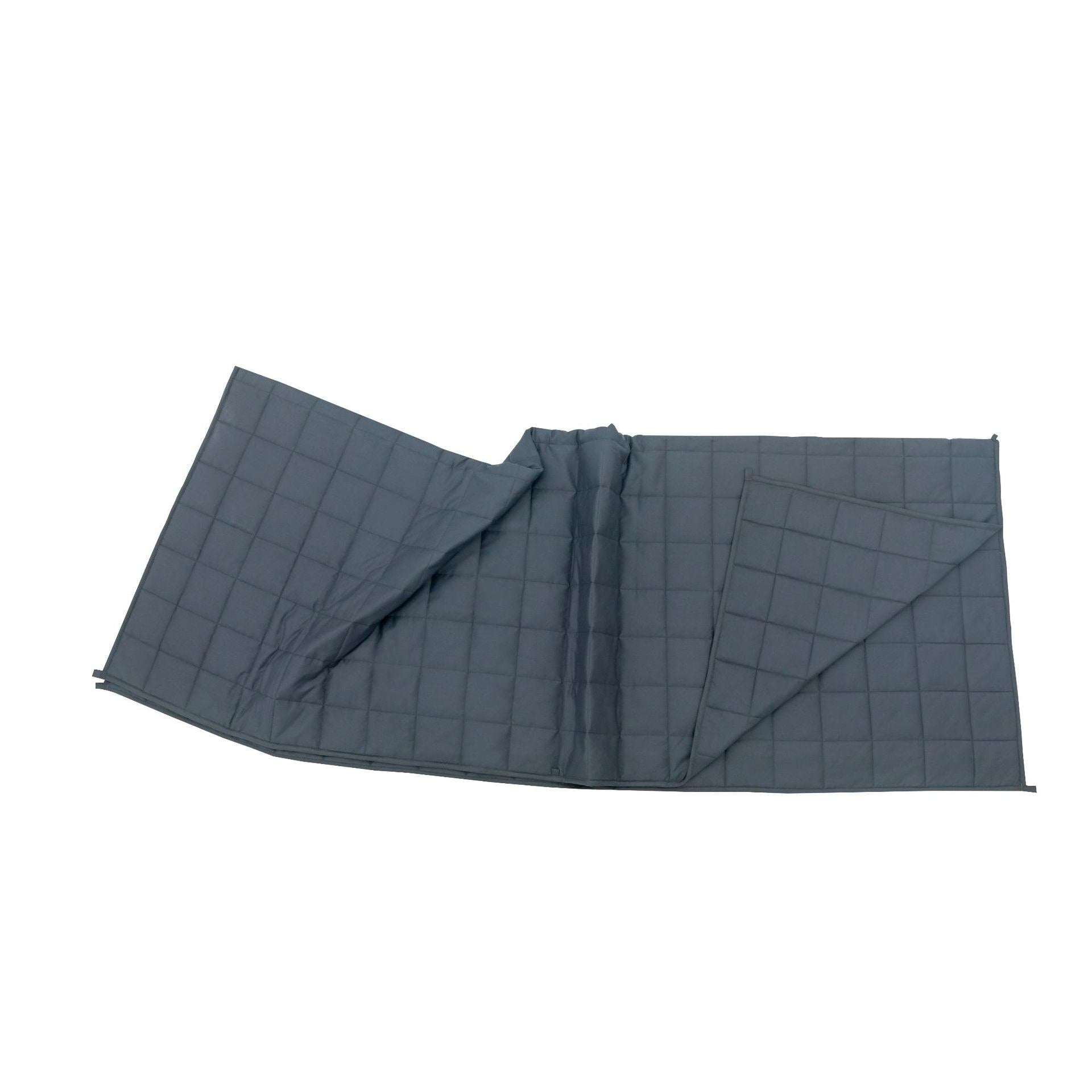 Heated and Cooling Weighted Blanket with Quilted Cotton and Corner Loops Throw - Image 3