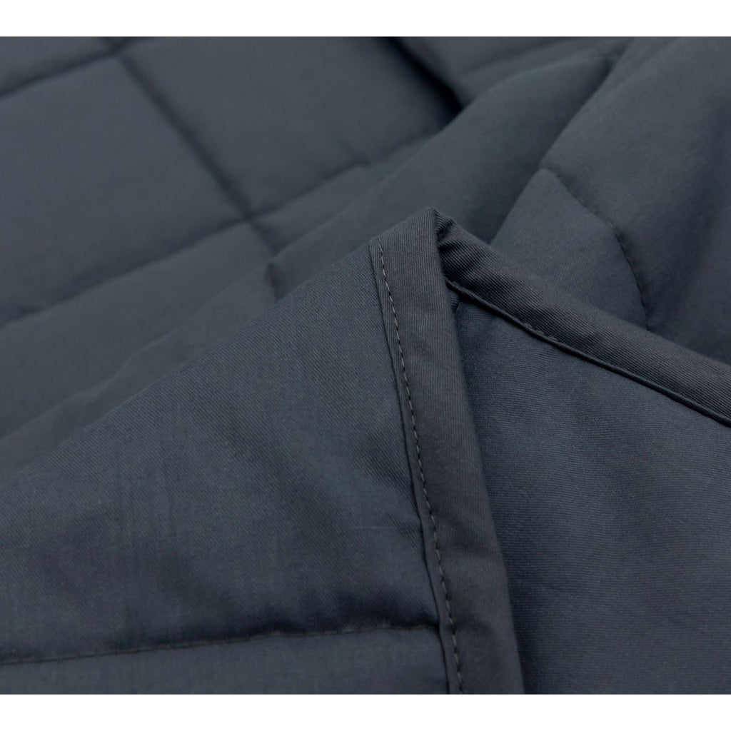 Heated and Cooling Weighted Blanket with Quilted Cotton and Corner Loops Throw - Image 6