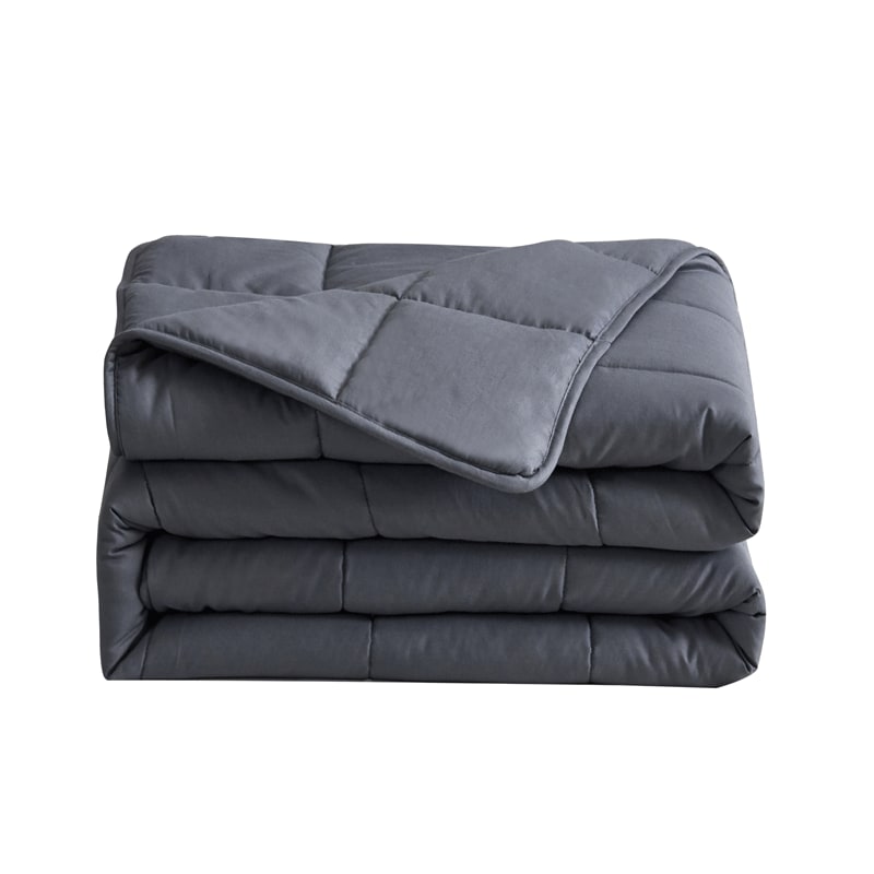 Heated and Cooling Weighted Blanket with Quilted Cotton and Corner Loops Throw - Image 7