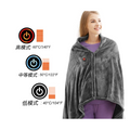 Heated Blanket Shawl with Heat Pack for Shoulders USB Powered Plush Fleece Wrap with Snap Buttons - Image 2