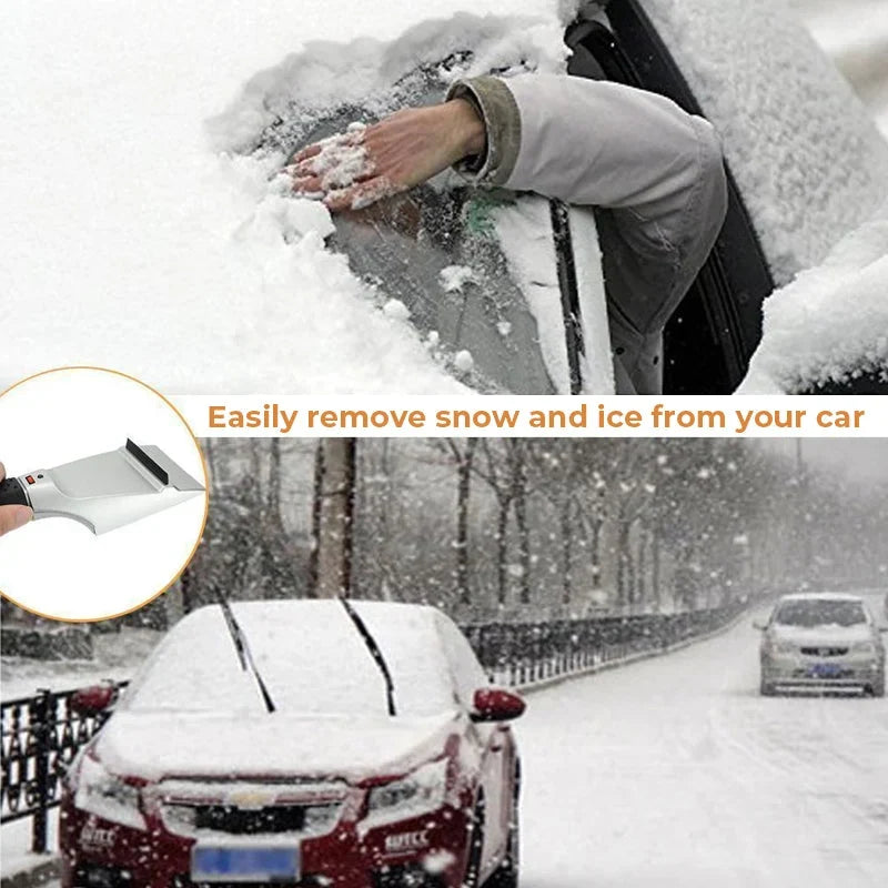 Heated Car Ice Scraper with 12v Plug and LED Light for Windshield - Image 6