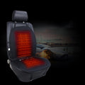 Heated Car Seat Cover and Cushion Pad with 12v Controller and Quilted Design Purple - Image 1