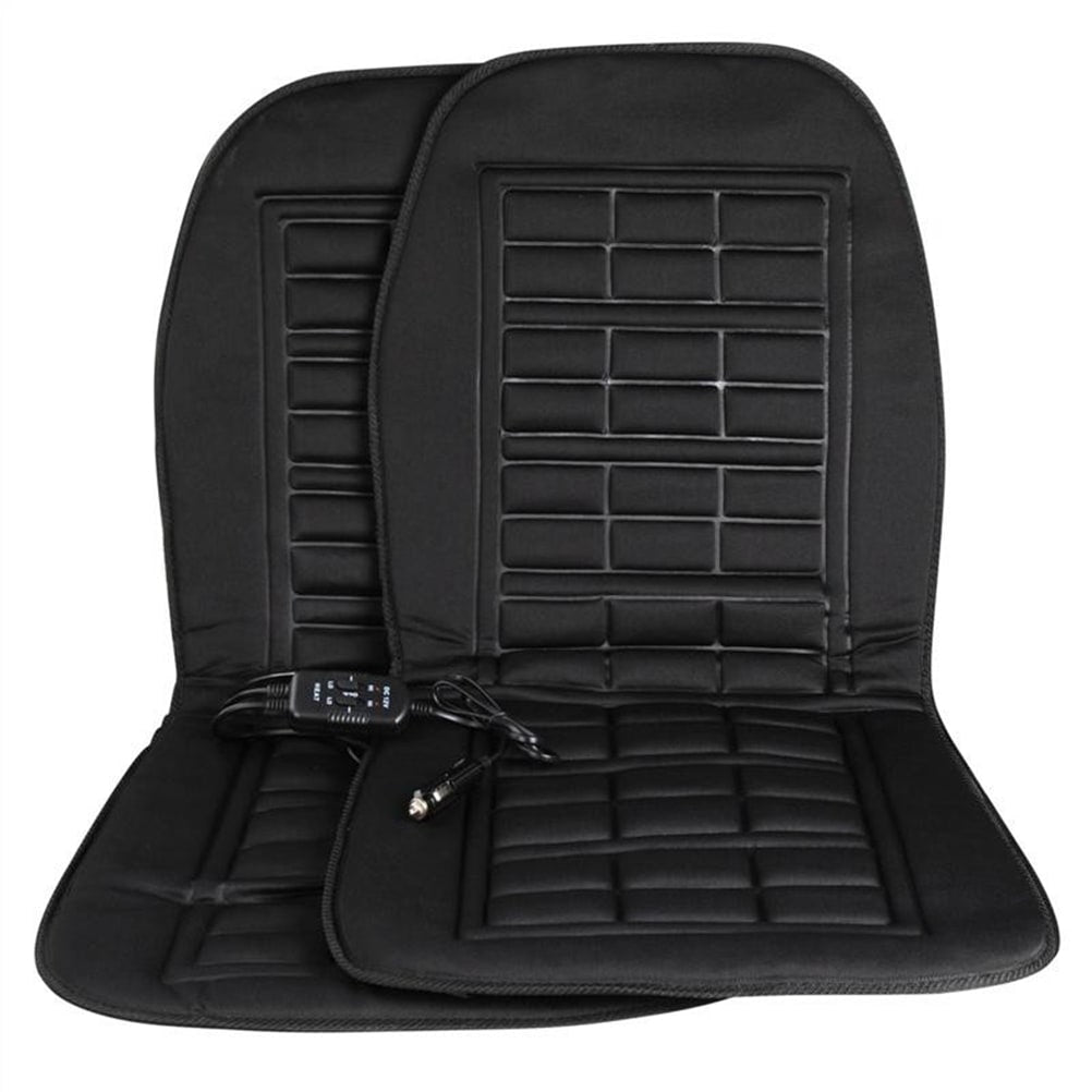 Heated Car Seat Cover and Cushion Pad with 12v Controller and Quilted Design Purple - Image 3