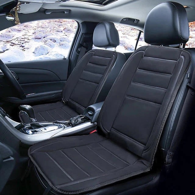 Heated Car Seat Cover and Cushion with 12v Power Adjustable Temperature and Elastic Straps - Image 2