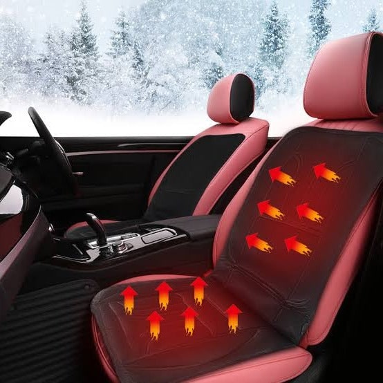 Heated Car Seat Cover and Cushion with 12v Power Adjustable Temperature and Elastic Straps - Image 4