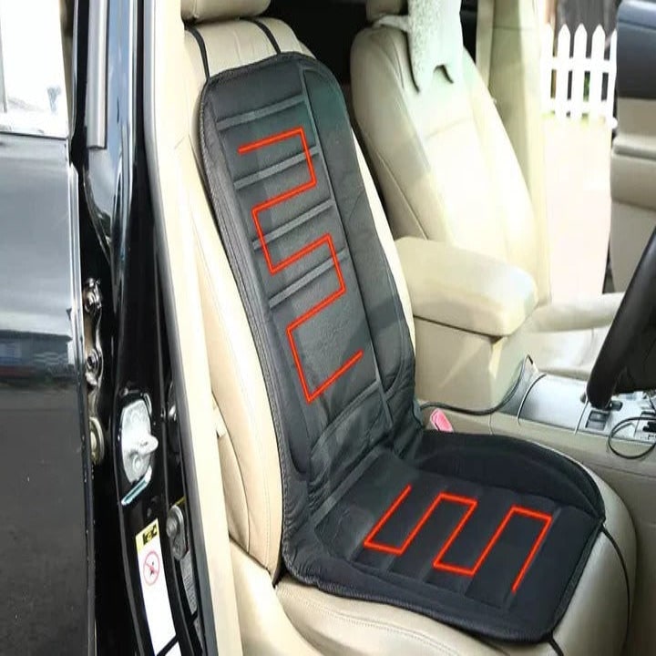 Heated Car Seat Cover and Cushion with 12v Power Adjustable Temperature and Elastic Straps - Image 6