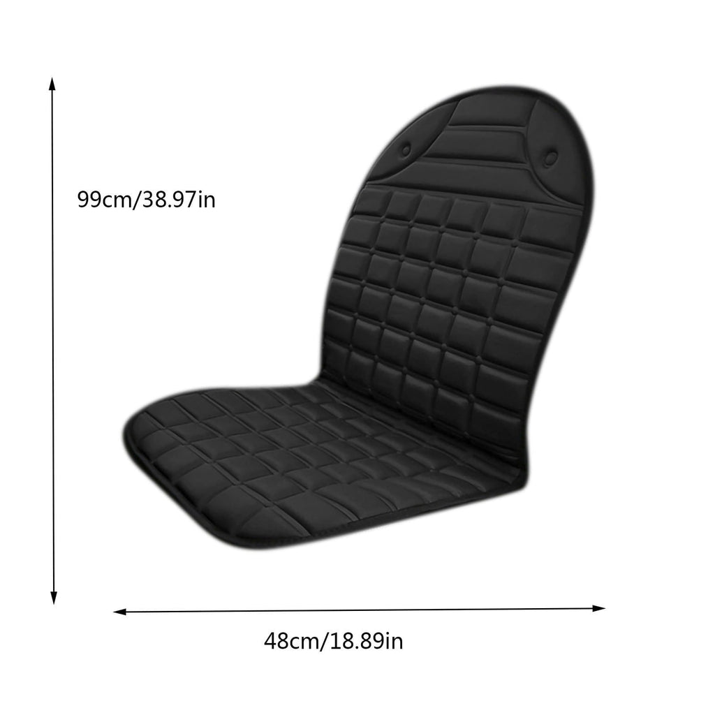 Heated Car Seat Cover and Cushion with Ergonomic Backrest Support and 12v Adapter - Image 9