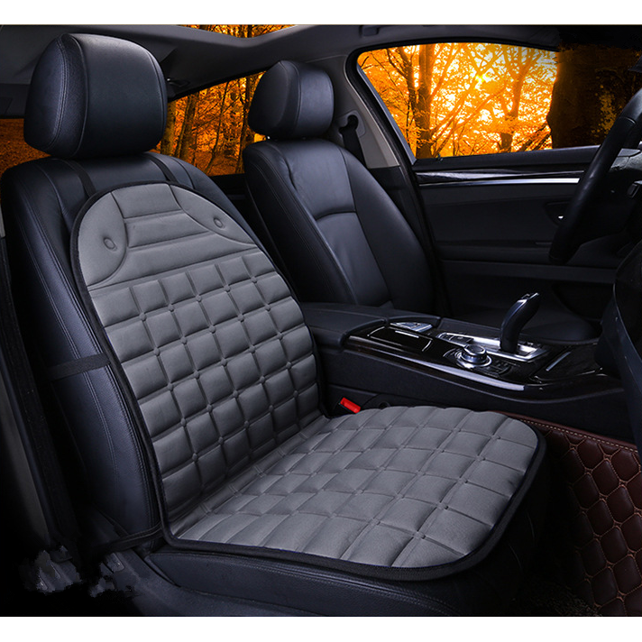 Heated Car Seat Cushion Cover with 12v Power Cord and Ergonomic Padded Backrest Pad - Image 16