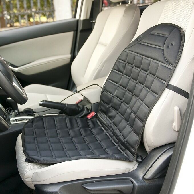 Heated Car Seat Cushion Cover with 12v Power Cord and Ergonomic Padded Backrest Pad - Image 18