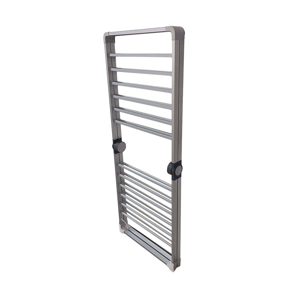 Heated Clothes Horse Drying Rack with Collapsible Folding Frame and Aluminum X-Frame Design - Image 5