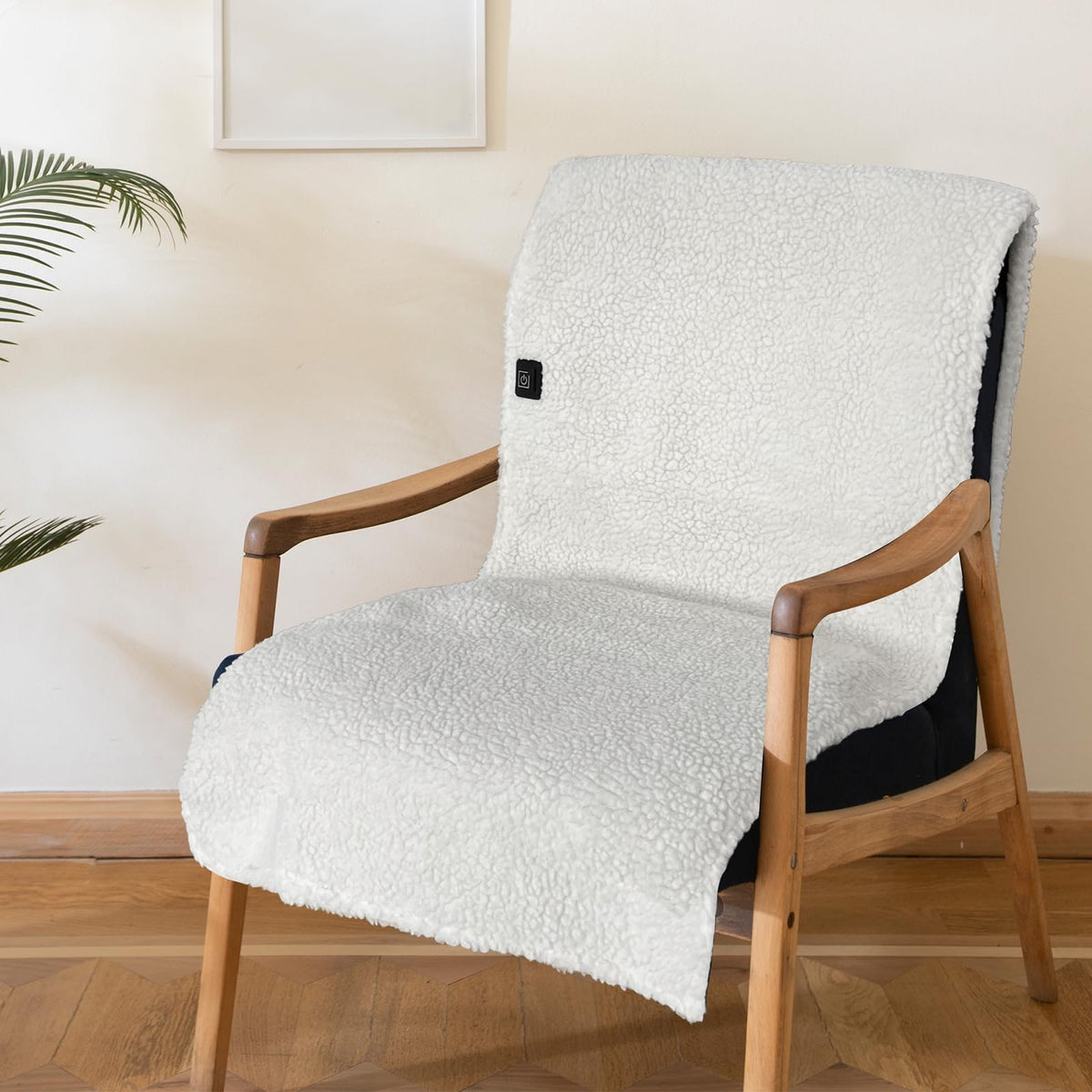 Heated Desk Chair Pad with Dual Heating Zones Usb-Powered Sherpa Cushion for Office - Image 1