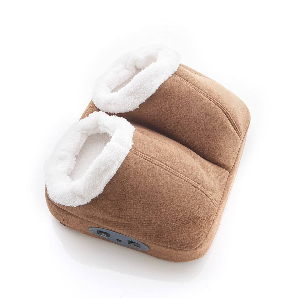 Heated Foot Massager Electric Warmer Sherpa Fleece Vibration Dual Pocket With Massage - Image 3