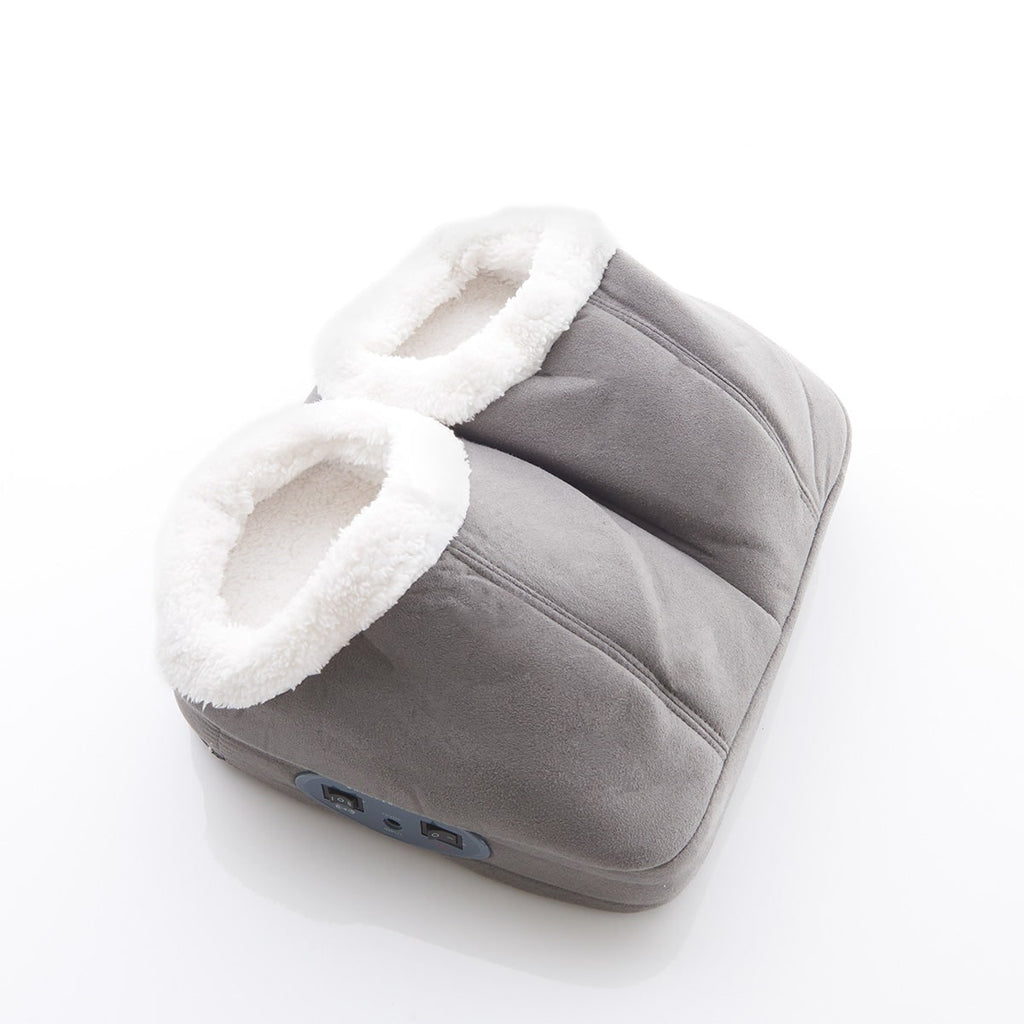 Heated Foot Massager Electric Warmer Sherpa Fleece Vibration Dual Pocket With Massage - Image 5