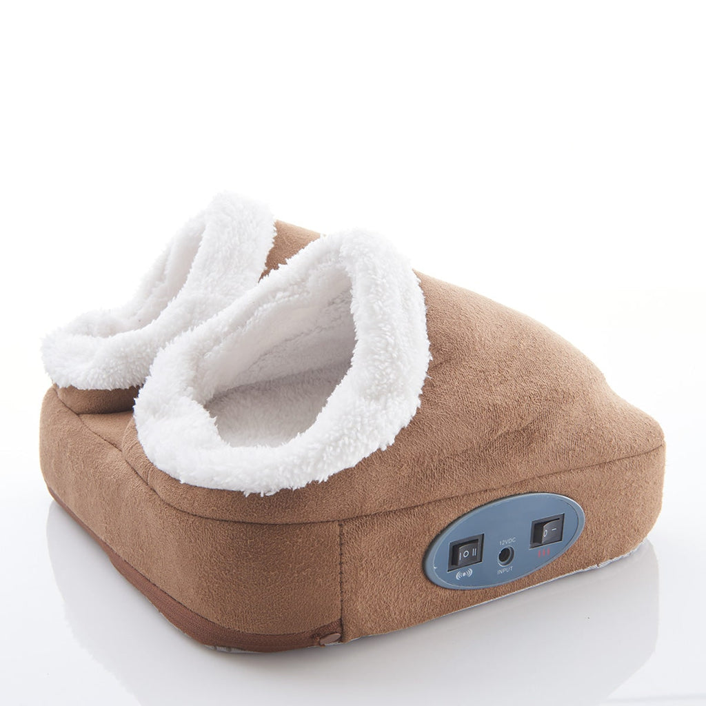 Heated Foot Massager Electric Warmer Sherpa Fleece Vibration Dual Pocket With Massage - Image 6