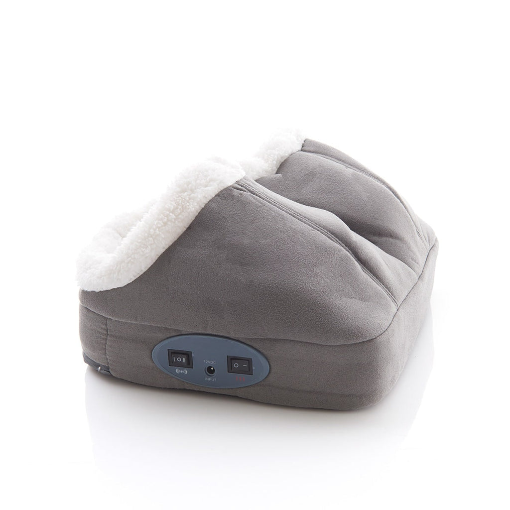 Heated Foot Massager Electric Warmer Sherpa Fleece Vibration Dual Pocket With Massage - Image 7
