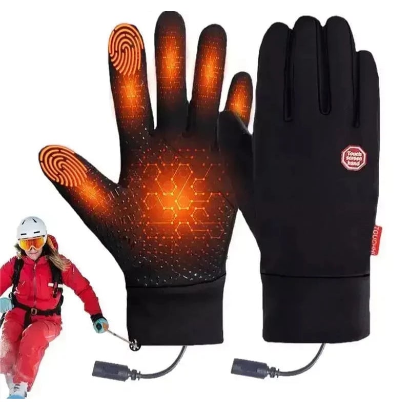 Heated Gloves Winter Thermal Electric Touchscreen Non Slip - Image 1