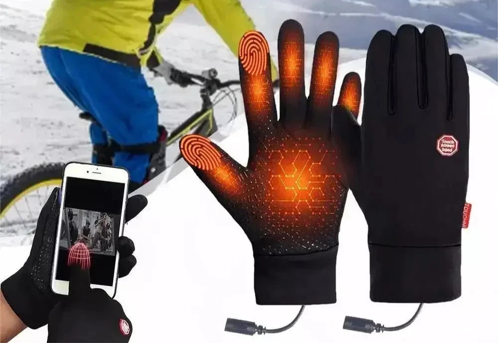 Heated Gloves Winter Thermal Electric Touchscreen Non Slip - Image 2