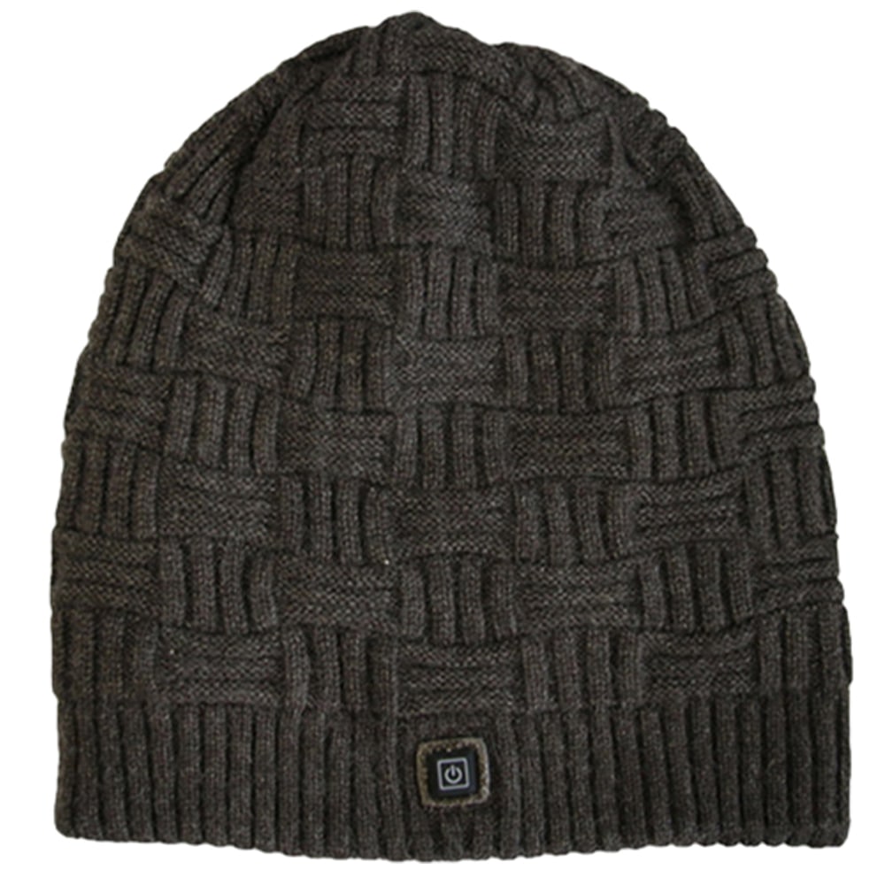 Heated Hat Heating Elements and Rechargeable Battery Pack Knit Beanie Design - Image 2