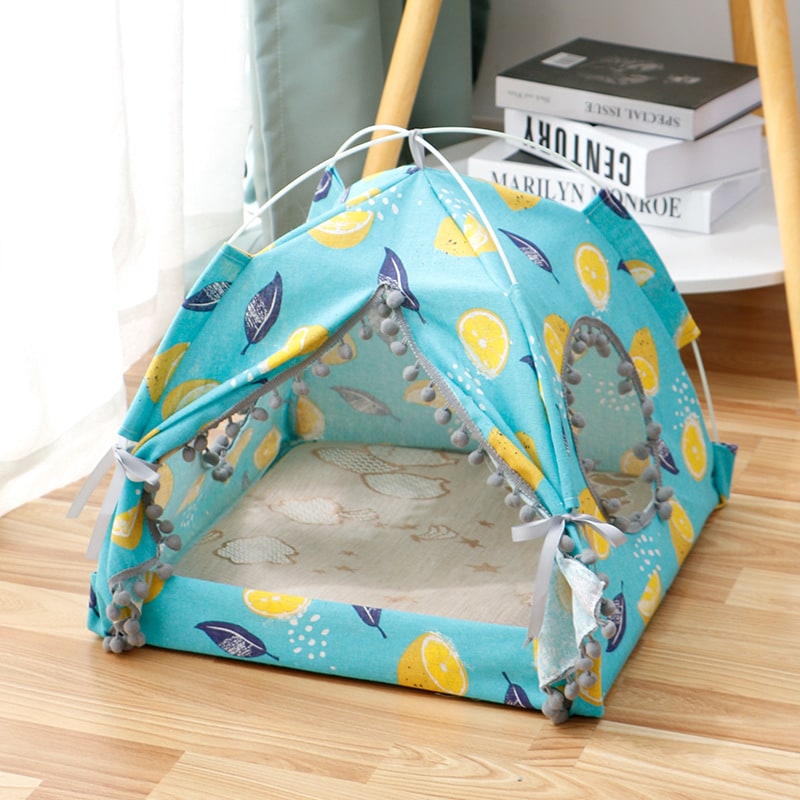 Heated Insulated Outdoor Cat Tent House with Waterproof Breathable Fabric and Removable Cushion - Image 4