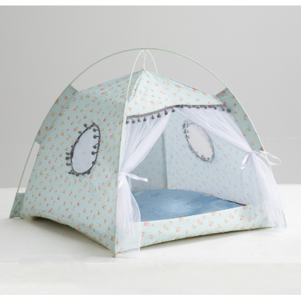 Heated Insulated Outdoor Cat Tent House with Waterproof Breathable Fabric and Removable Cushion - Image 9