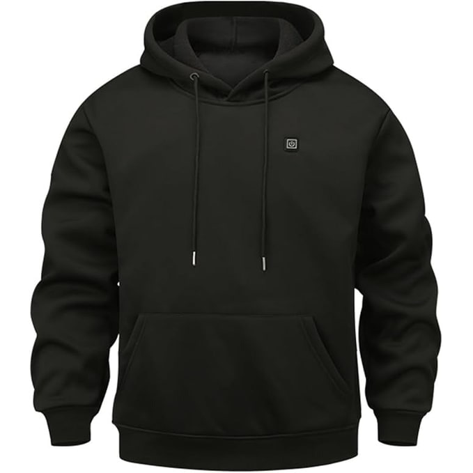 Heated Jacket and Hoodie with USB Electric Power 3 Temperature Settings and Zippered Pockets - Image 9