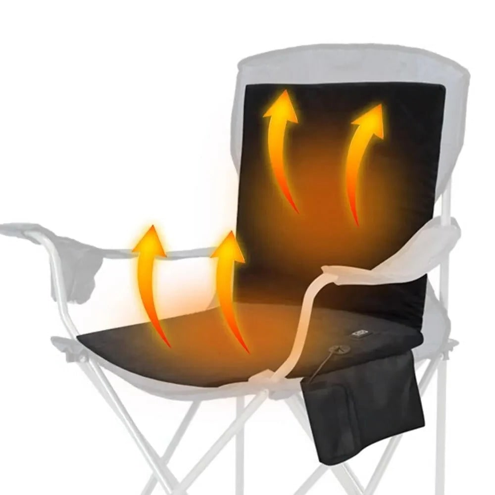 Heated Seat Cushion for Car with Ergonomic Backrest and USB Power - Image 1