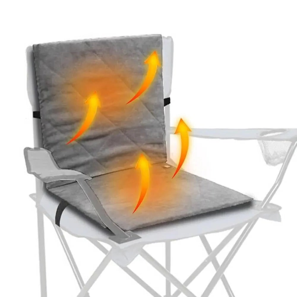 Heated Seat Cushion for Car with Ergonomic Backrest and USB Power - Image 2