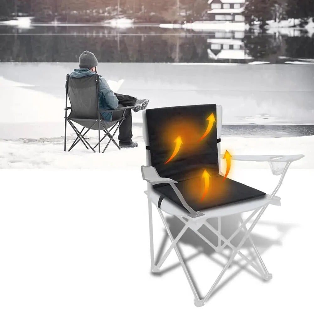 Heated Seat Cushion for Car with Ergonomic Backrest and USB Power - Image 4
