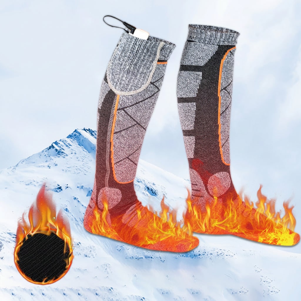Heated Thermal Rechargeable Warming Socks with Battery Packs and USB Charging Powered - Image 1
