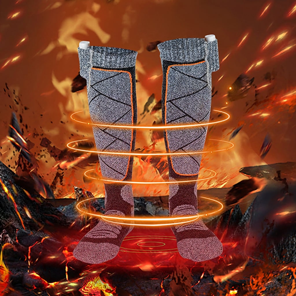Heated Thermal Rechargeable Warming Socks with Battery Packs and USB Charging Powered - Image 2