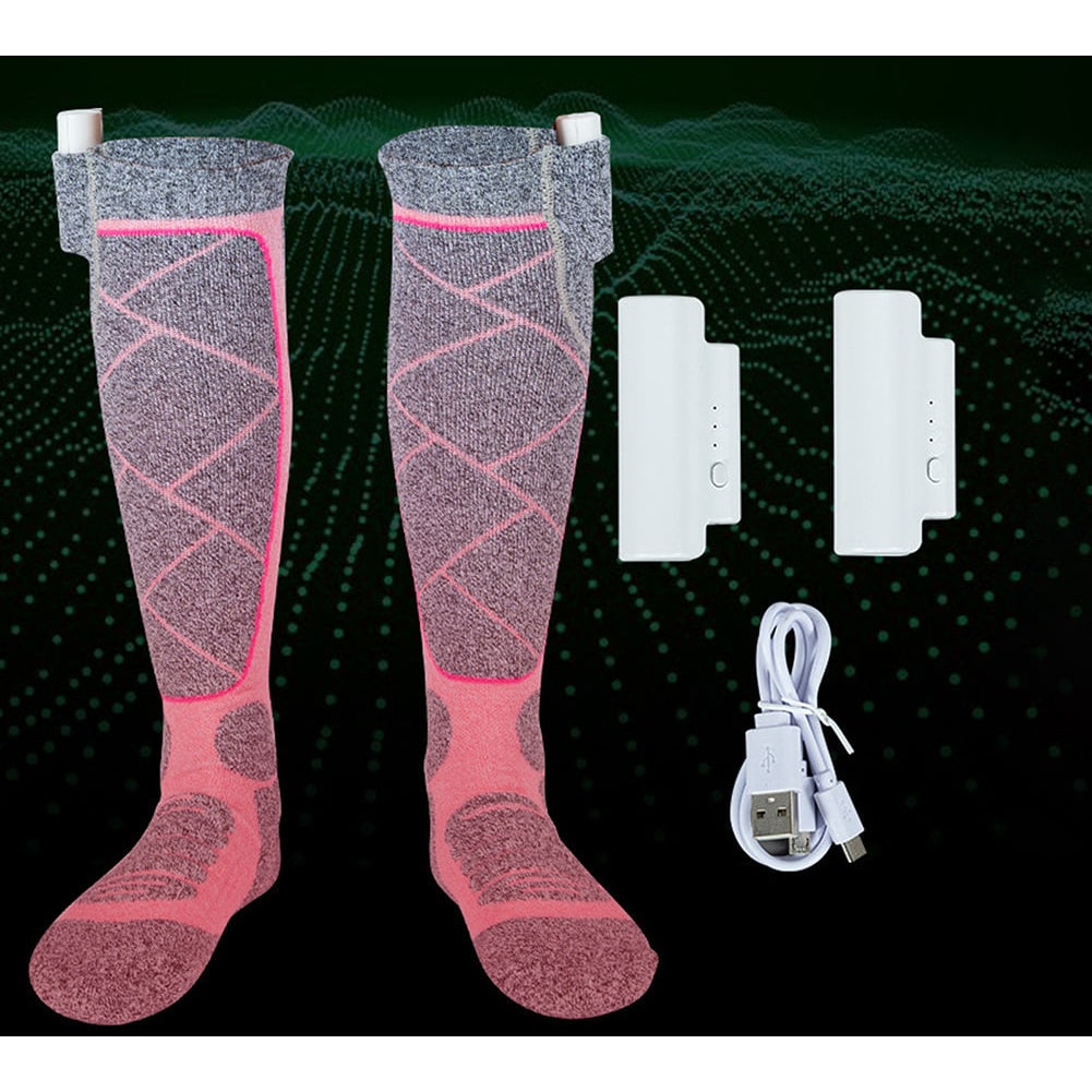 Heated Thermal Rechargeable Warming Socks with Battery Packs and USB Charging Powered - Image 3