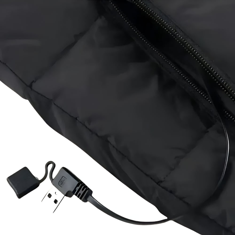 Heated Vest Women's Electric Quilted Sleeveless Rechargeable Zippered Pockets Battery - Image 10