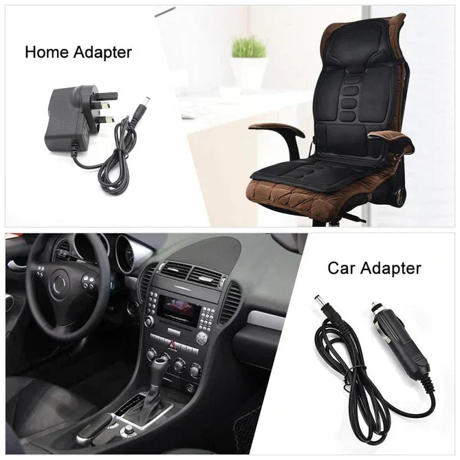 Heated Vibrating Massage Desk Chair Seat Cushion for Car and Office with Remote Control - Image 3