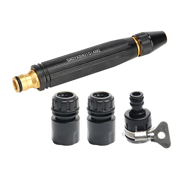 High Pressure Garden Hose and Nozzle Sprayer with Adjustable Brass Spray Tip - Image 7