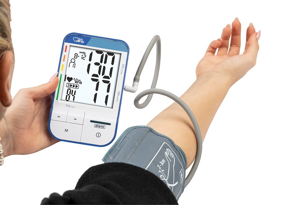 Home Automatic Blood Pressure Monitor with Afib Detection and Portable Upper Arm Cuff - Image 1