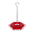 Hummingbird Feeder with Hexagonal Ports and Clear Plastic Hanging Design for Sugar Water - Image 8