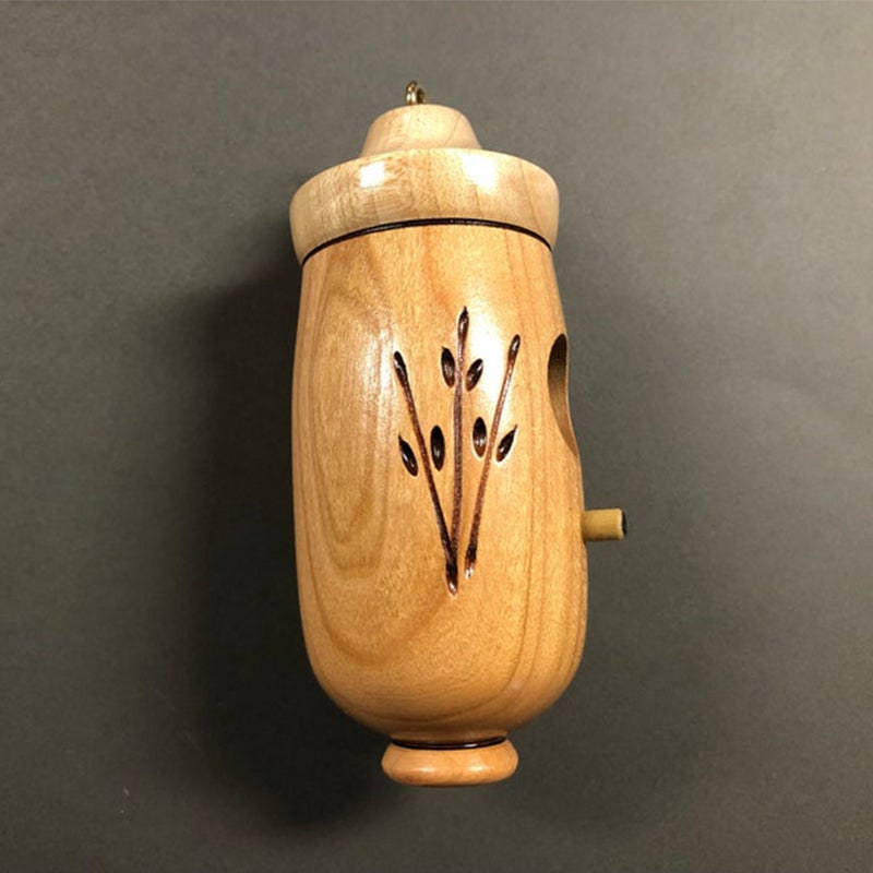 Hummingbird House Wooden Birdhouse Hanging Miniature Wood Perch Outdoor Garden - Image 3