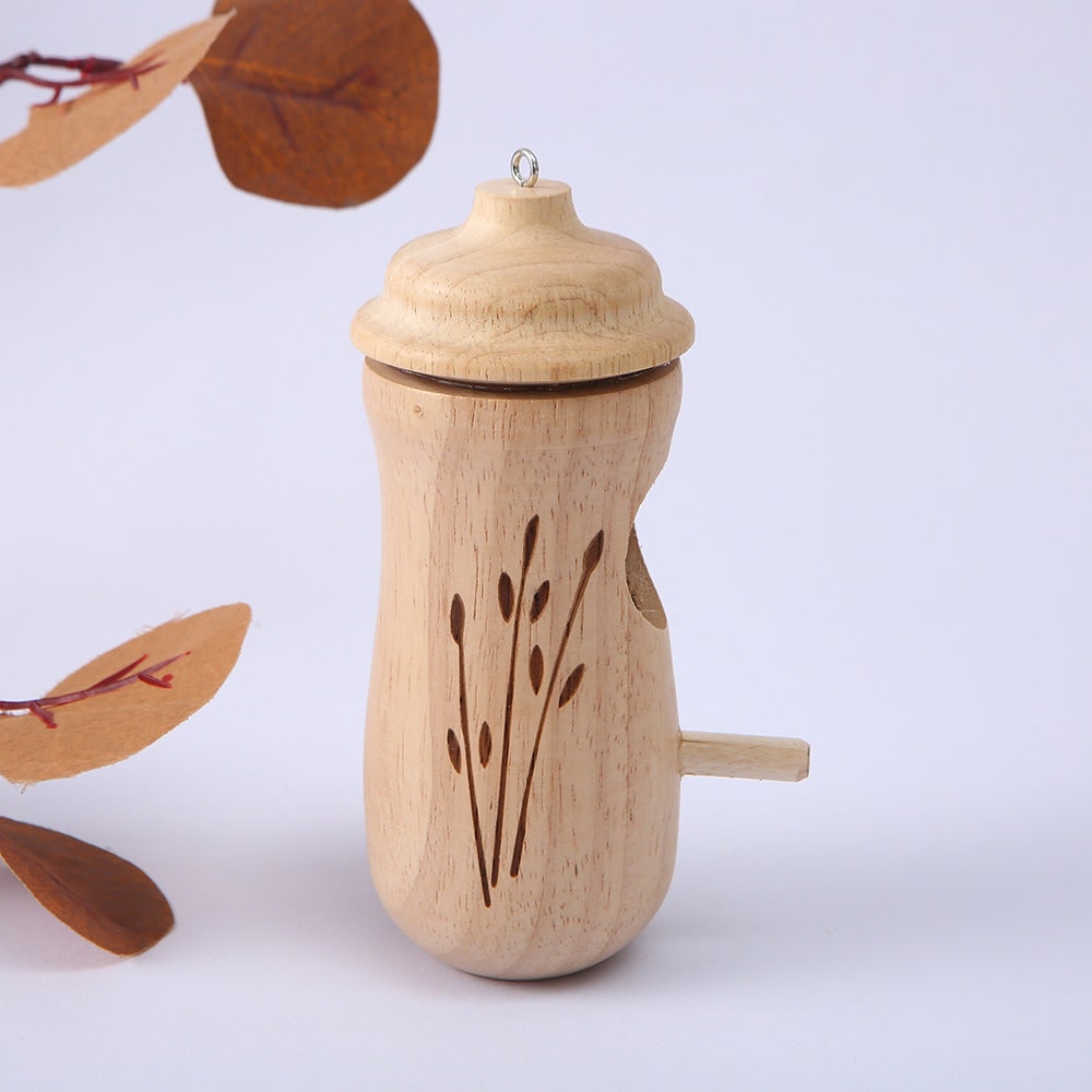 Hummingbird House Wooden Birdhouse Hanging Miniature Wood Perch Outdoor Garden - Image 8