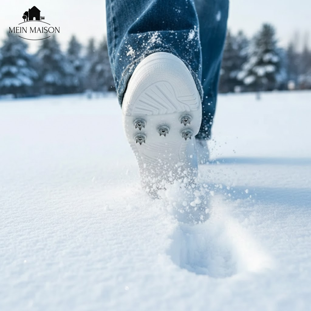 Ice Cleats with Metal Spikes and Silicone Straps for Winter Traction - Image 6