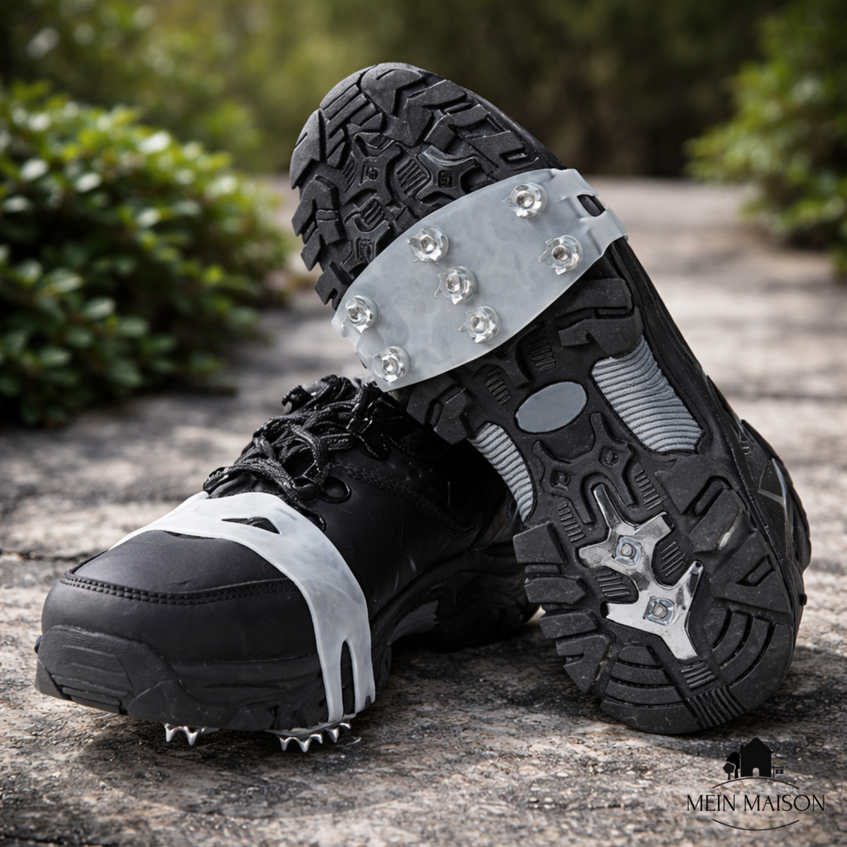 Ice Cleats with Metal Spikes and Silicone Straps for Winter Traction - Image 7
