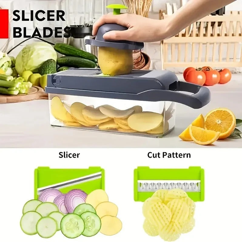 Multifunction Vegetable Chopper Slicer Grater Set