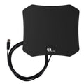 Indoor Antenna Digital TV Hdtv Flat Black Coaxial Window Wall Mount Plug And Play - Image 1